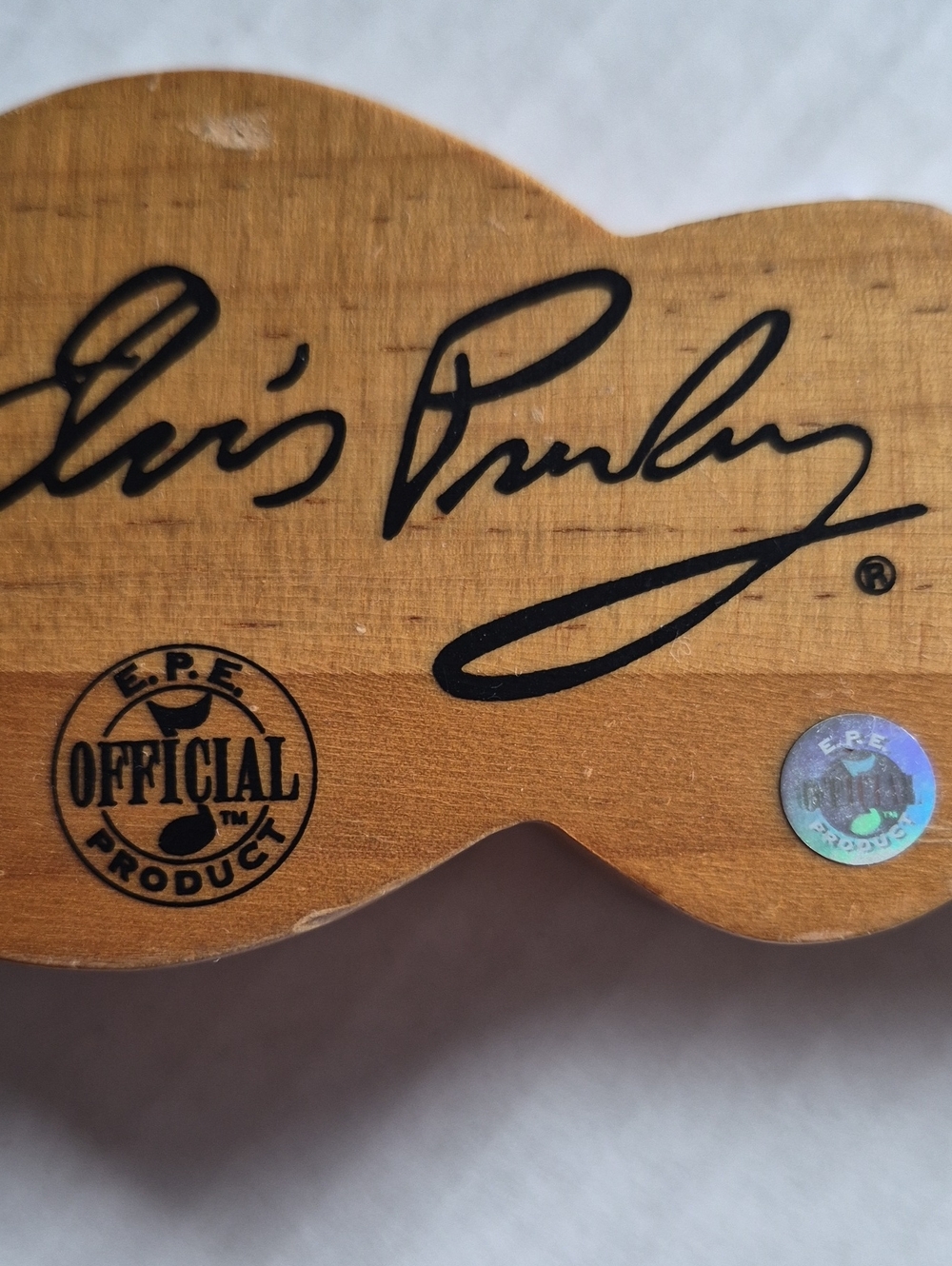 Elvis Presley Official Product Wood Plaque - Natural Wood Tone
